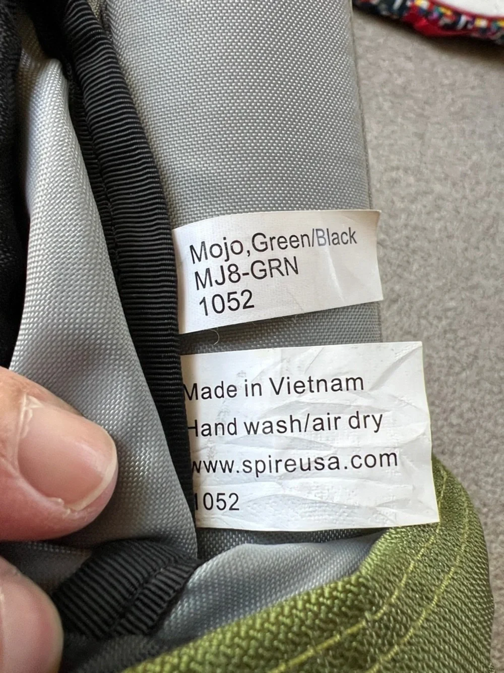 Spire Mojo Green and Black 17”Laptop Bag